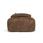 Mens vintage leather backpack with a durable and stylish design for everyday use