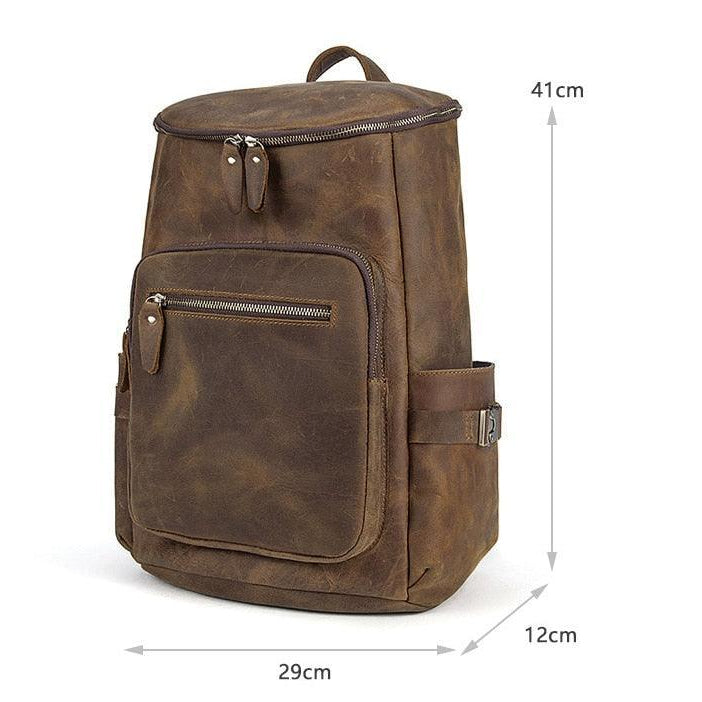 Luggage & Bags - Backpacks Mens Vintage Leather Backpack Stylish Overnight Or Daypack Bag