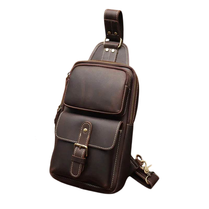 VacationGrabs Mens Vintage Travel Chest Bag