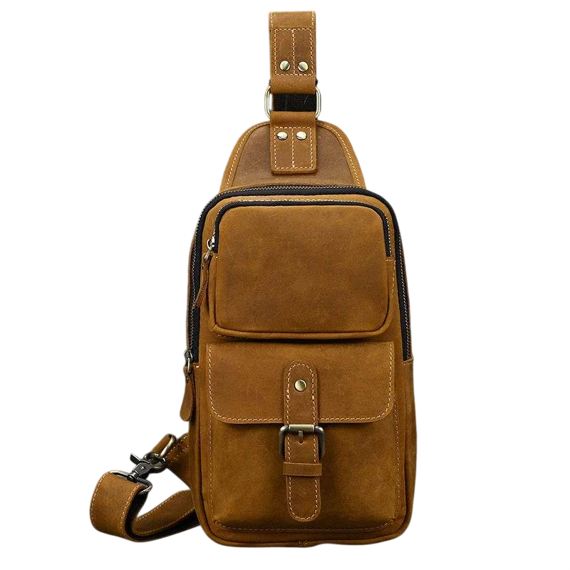 VacationGrabs Mens Vintage Travel Chest Bag