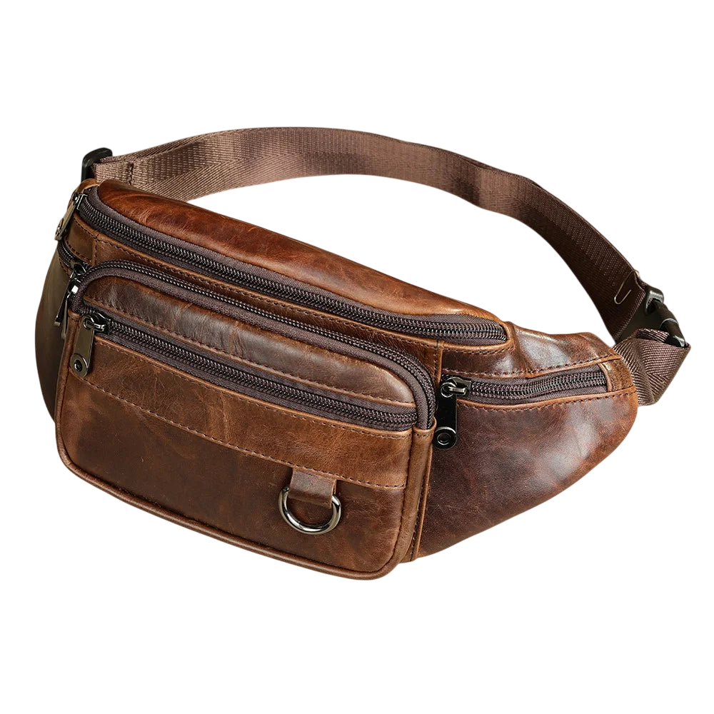 Men's Waist Bag with Multiple Pockets for Travel