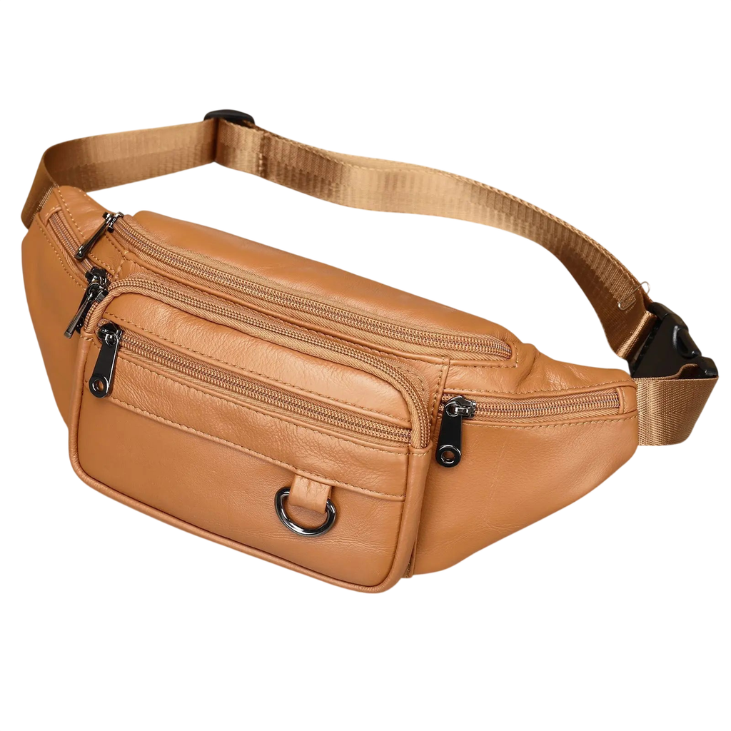 Men's Waist Bag with Multiple Pockets for Travel