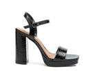 Women's Shoes - Heels Merengue Metallic High Block Heel Sandal