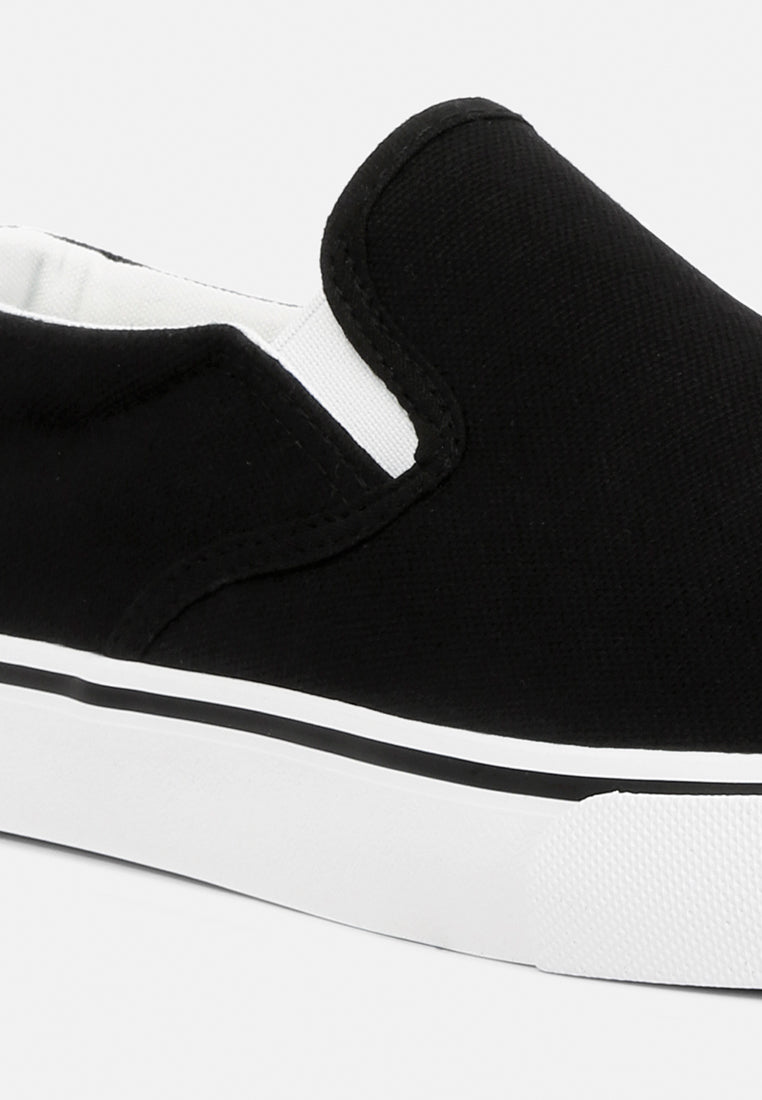 Men's canvas slip-on sneakers