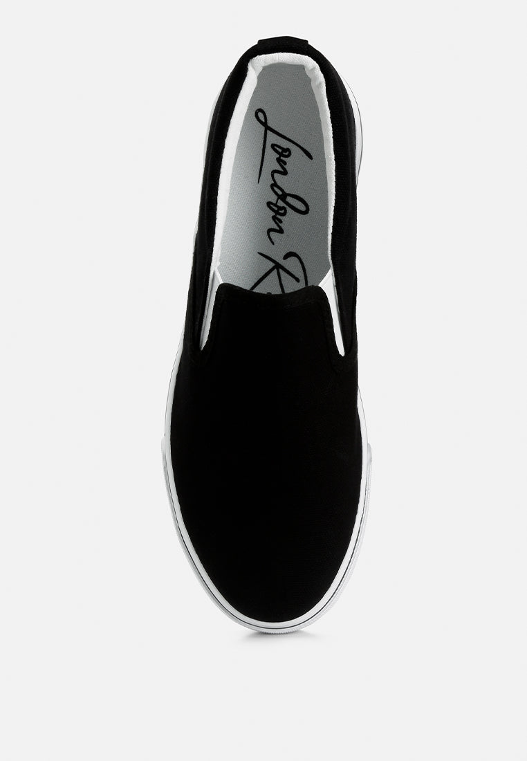 Men's canvas slip-on sneakers