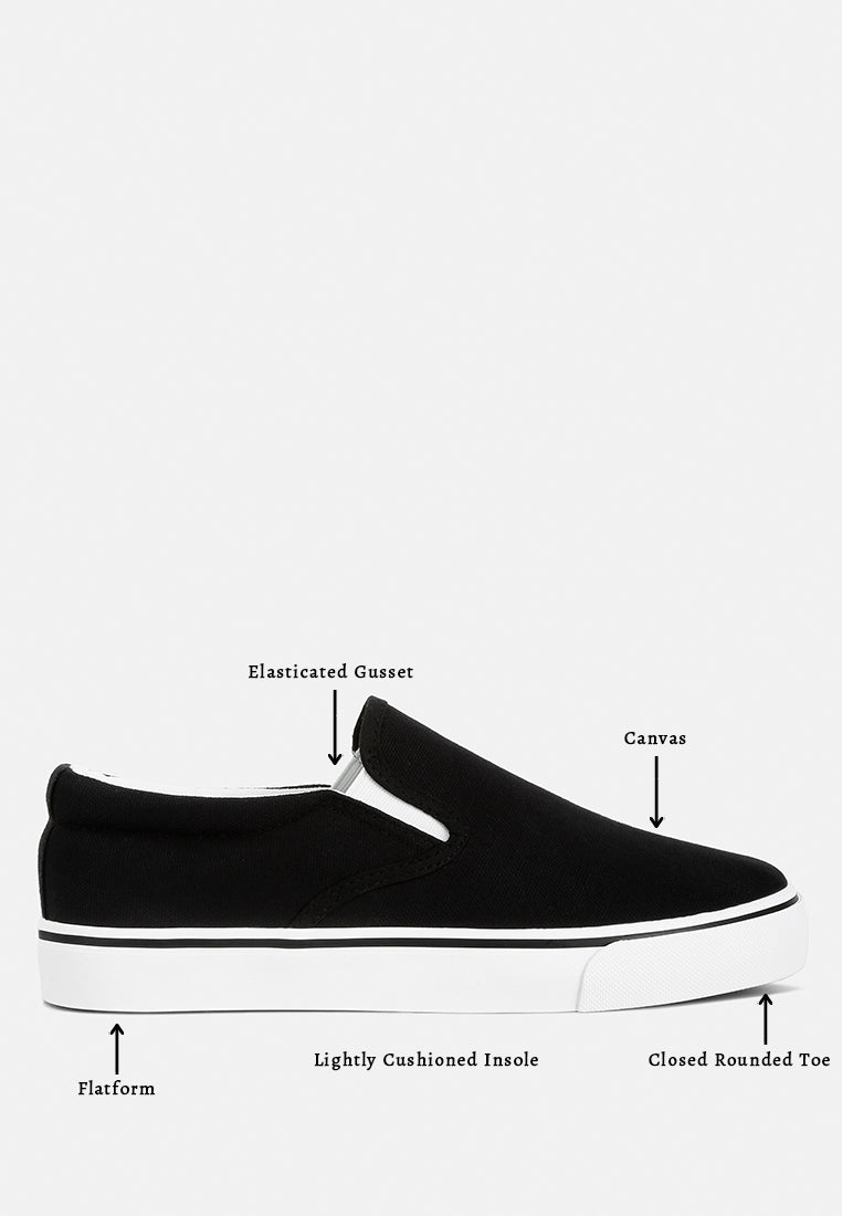 Men's canvas slip-on sneakers