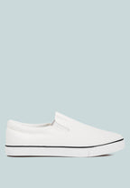 Men's canvas slip-on sneakers