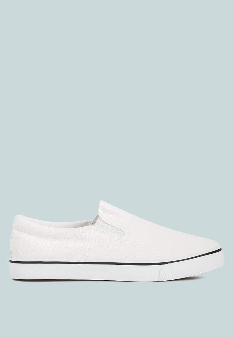 Men's canvas slip-on sneakers