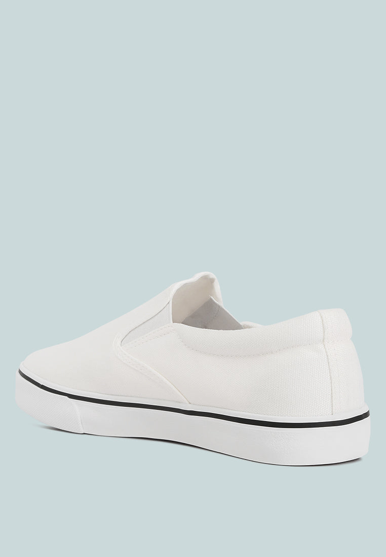 Men's canvas slip-on sneakers