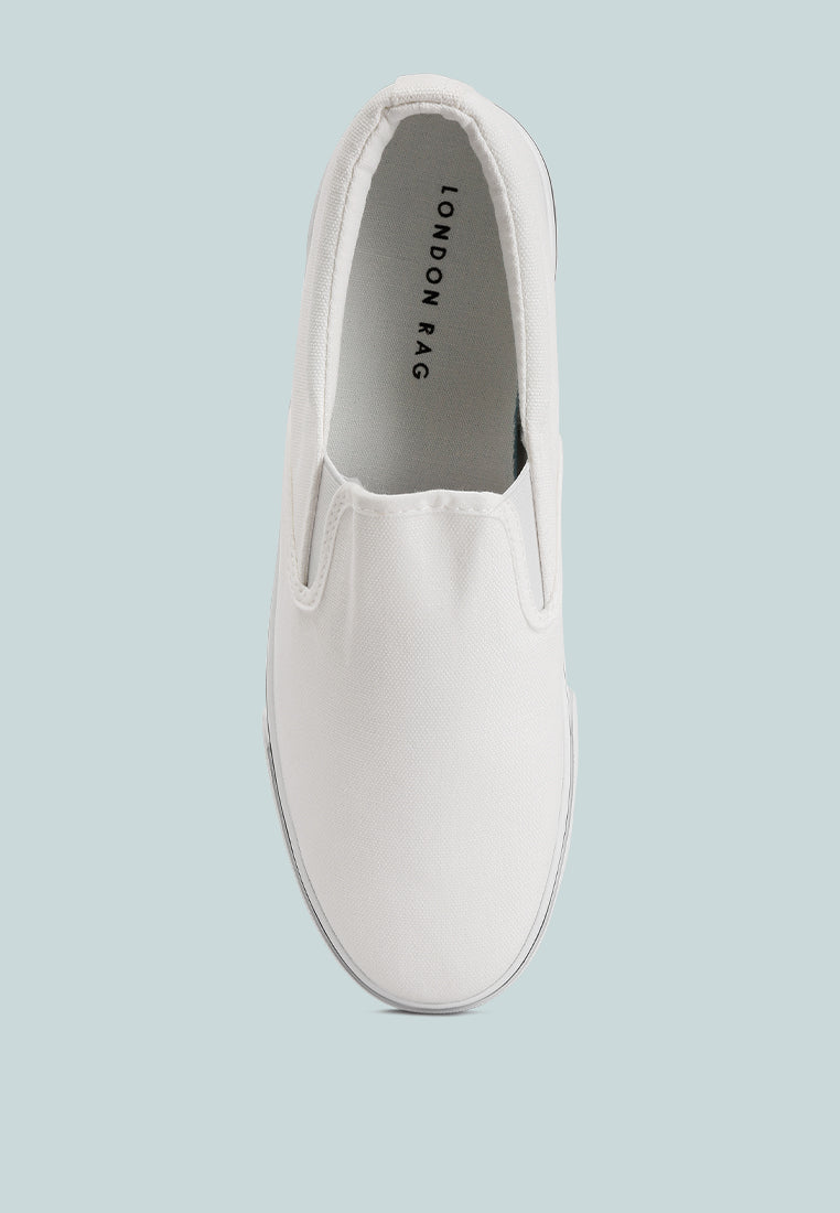 Men's canvas slip-on sneakers