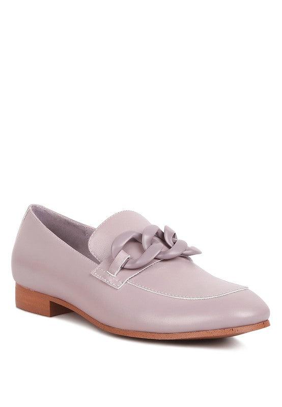 Women's Shoes - Flats Merva Chunky Chain Leather Loafers