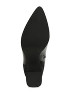 Sleek black mesh detail ankle boots for women featuring a pointed toe and comfortable sole