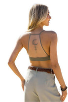 Leto Accessories Women's Cropped Top featuring a stylish Mesh Dream Catcher Bralette for trendy outfits