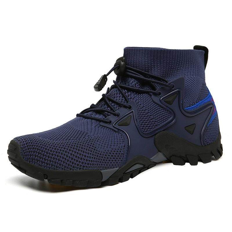 VacationGrabs mesh non-slip walking boots in navy with a comfortable fit and durable design