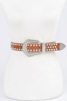 VacationGrabs metal studded fashion belt with a stylish buckle and decorative studs
