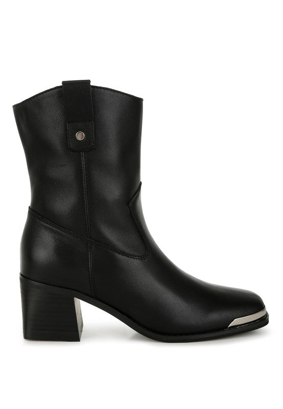 Stylish Rag Company women's ankle boots with metallic accent black boots for modern fashion