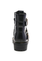 Rag Company women's metallic accent motorcycle boots with stylish buckle details and a sturdy sole