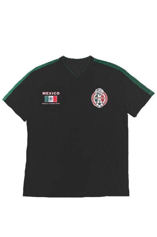 WEIV Men's Tee featuring World Cup Mexico team shirt with emblem and green accents