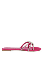 Mezzie Diamante Embellished Flat Sandals