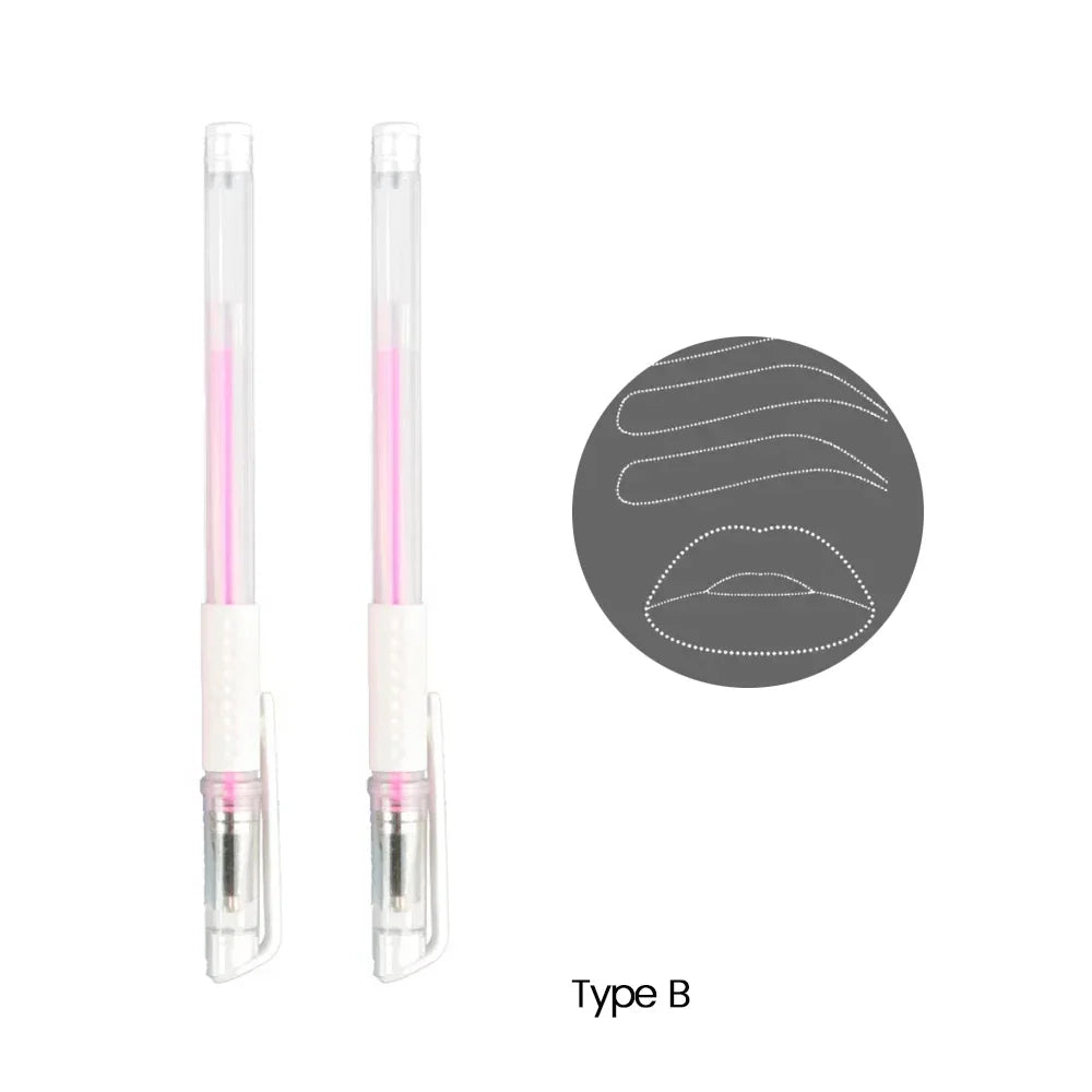 white surgical skin marker pen for microblading eyebrow mapping (photo 8 of 9)