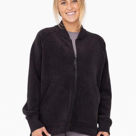 Women's Coats & Jackets Microfleece Bomber Jacket