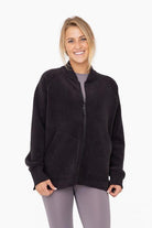 Women's Coats & Jackets Microfleece Bomber Jacket