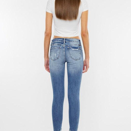 Women's Jeans Mid Rise Ankle Skinny Jeans
