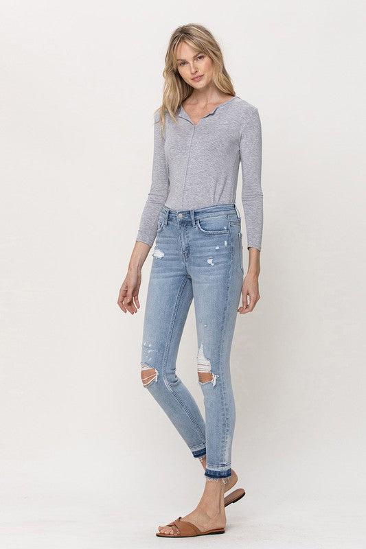 Women's Jeans Mid Rise Crop Skinny