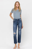 Women's Jeans Mid Rise Relaxed Straight