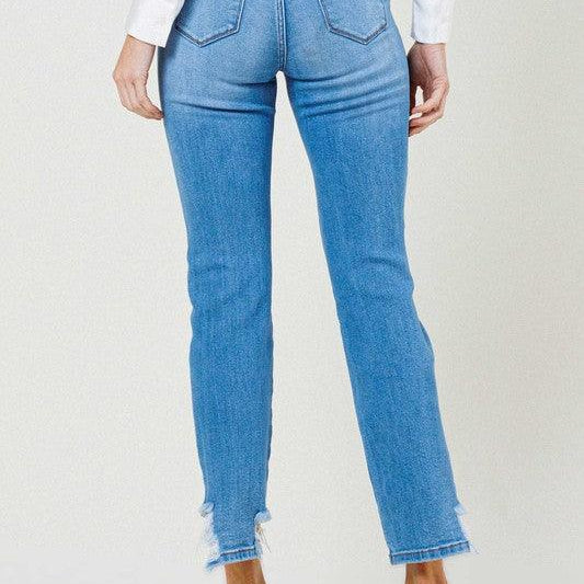 Women's Jeans Mid Rise Straight Leg