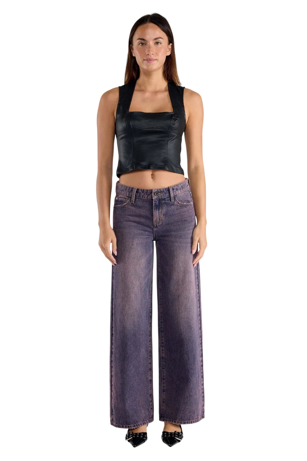 Shop ENJEAN Women's Wide-Leg Jeans for Effortless Style