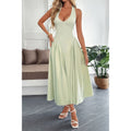 Mint green midi sundress for women, perfect for summer events