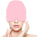 Pink migraine relief cap for soothing headaches and tension