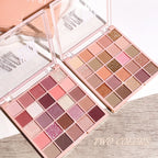 25-color milk tea eyeshadow palette with pearl shimmer shades (photo 3 of 10)