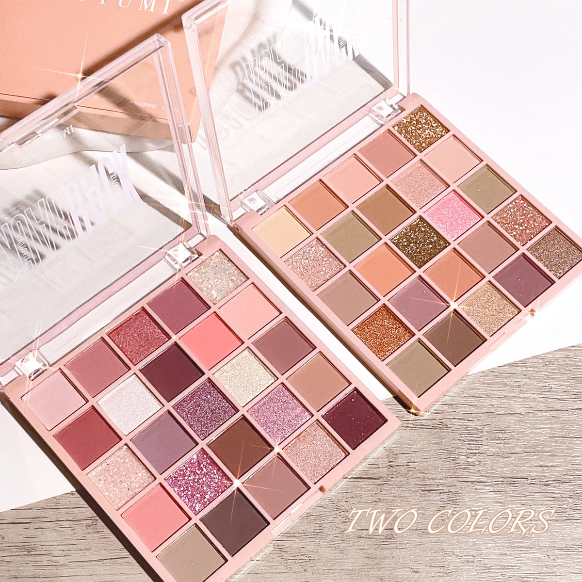 25-color milk tea eyeshadow palette with pearl shimmer shades (photo 3 of 10)