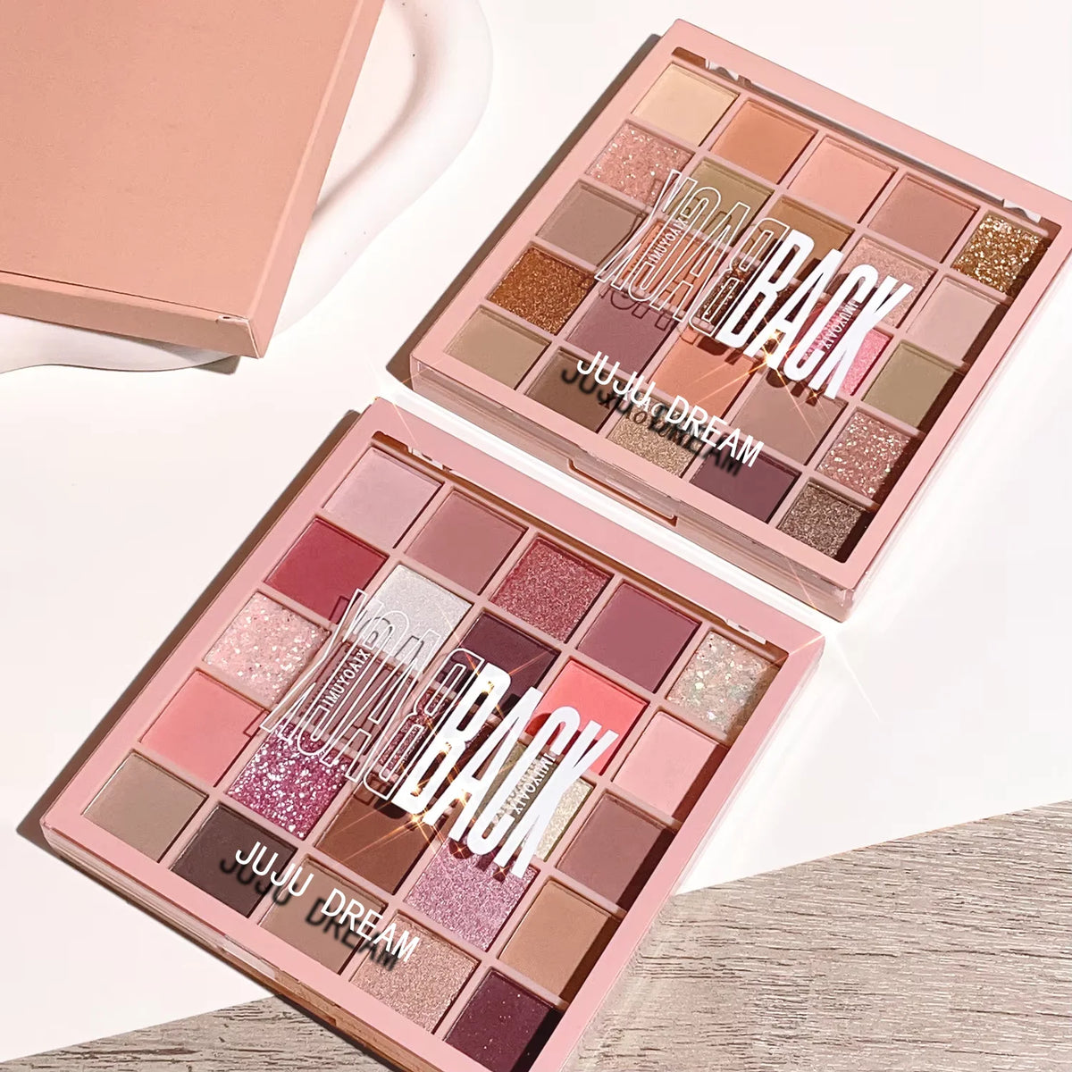 25-color milk tea eyeshadow palette with pearl shimmer shades (photo 4 of 10)
