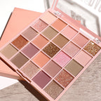 25-color milk tea eyeshadow palette with pearl shimmer shades (photo 9 of 10)