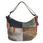 Colorful patchwork mini leather crossbody bags for stylish outings