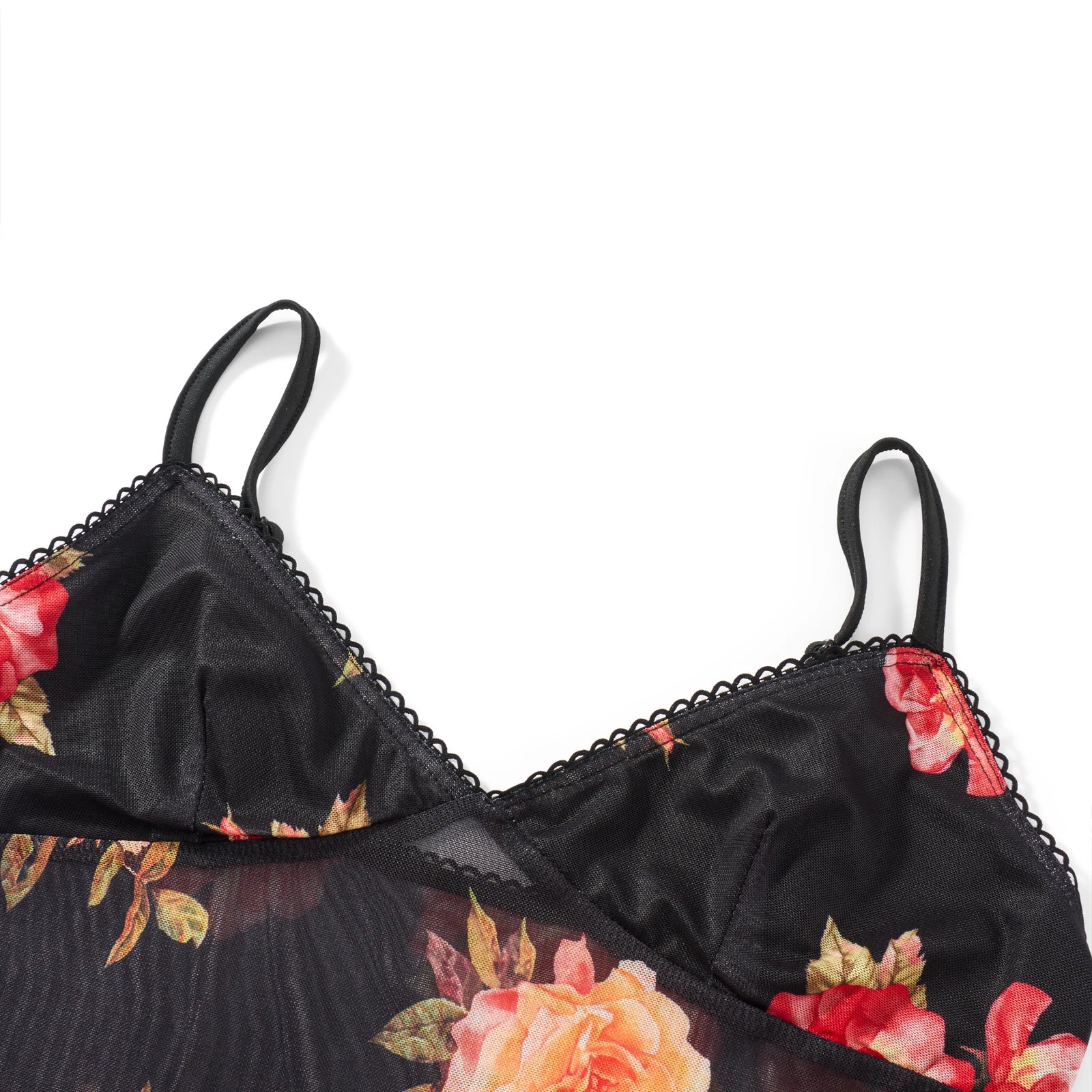 Black floral lace mini skirt for stylish summer outings