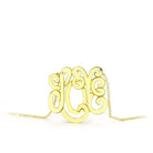 Gold minimalist fashion necklace with a stylish LOVE pendant for a chic look