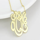 Stylish gold minimalist fashion necklace with a decorative love pendant for trendy women