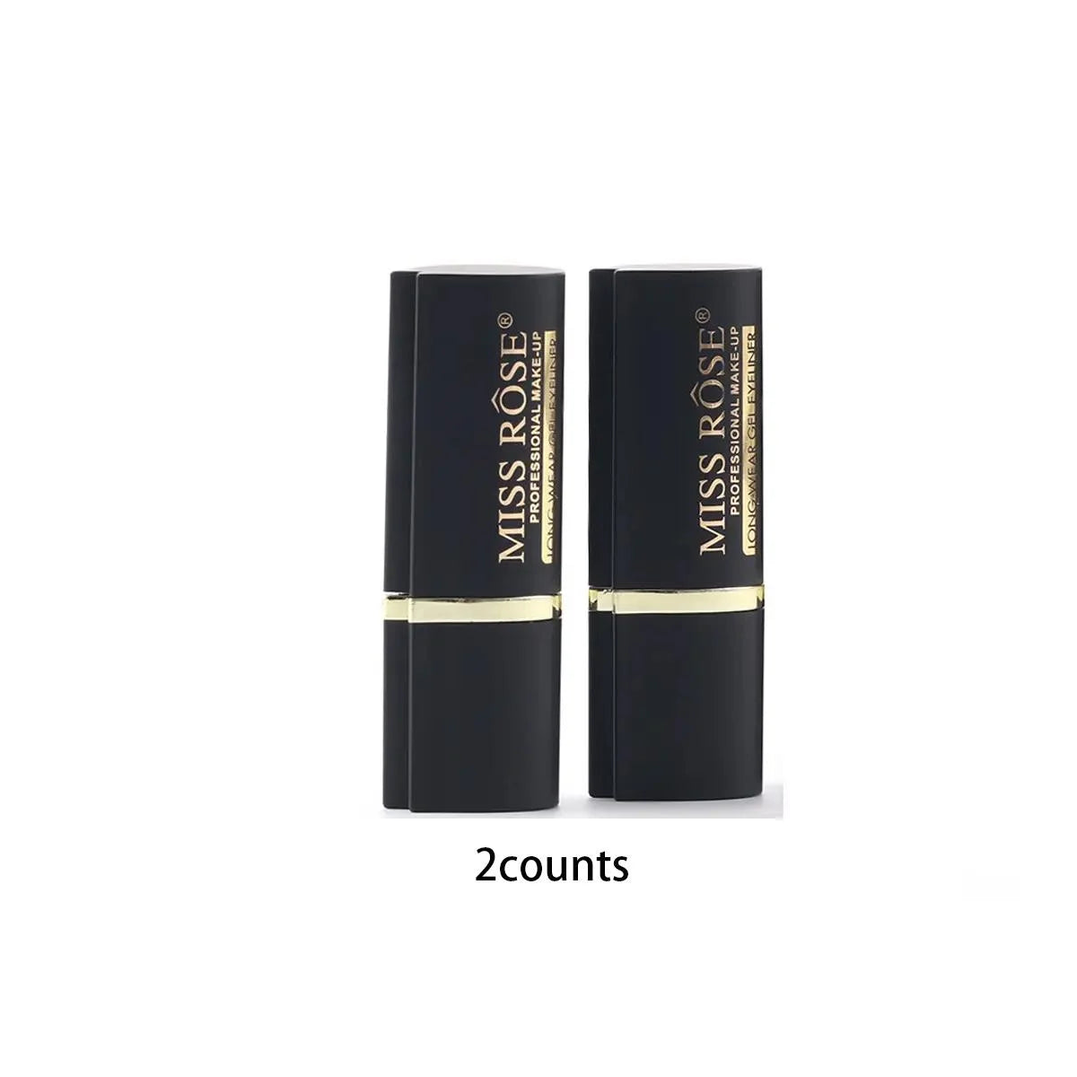 Black waterproof creamy eyeliner pencil, perfect for long-lasting looks
