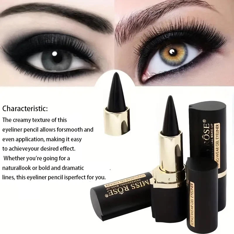 Waterproof creamy eyeliner pencil for bold and dramatic eye looks