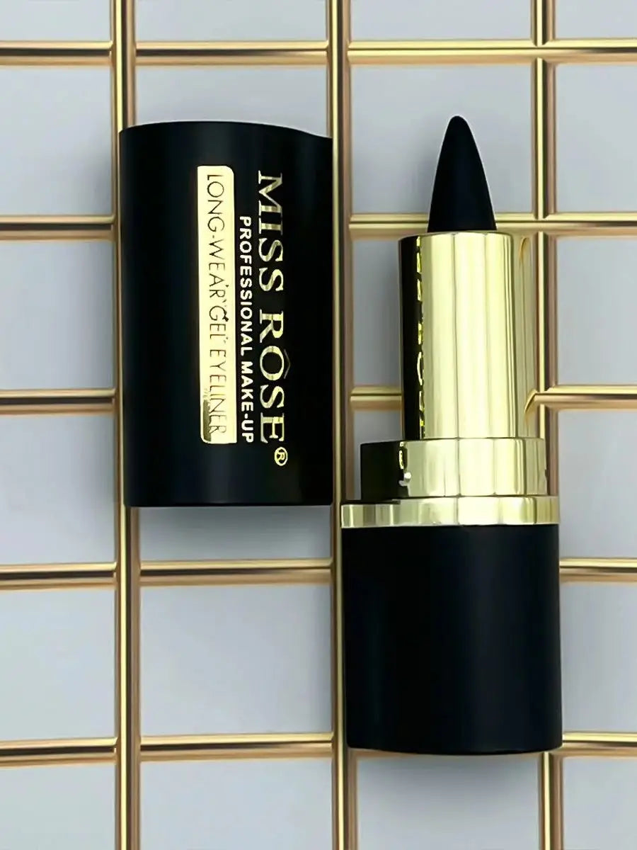 Miss Rose waterproof creamy eyeliner pencil in black for precise eye makeup