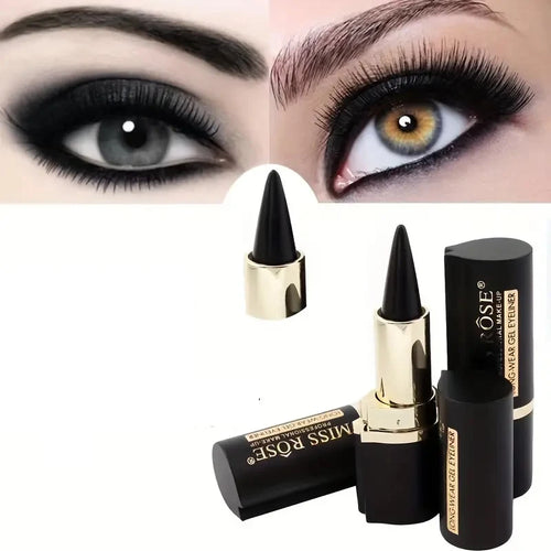 waterproof creamy eyeliner pencil, bold black for long-lasting eye looks