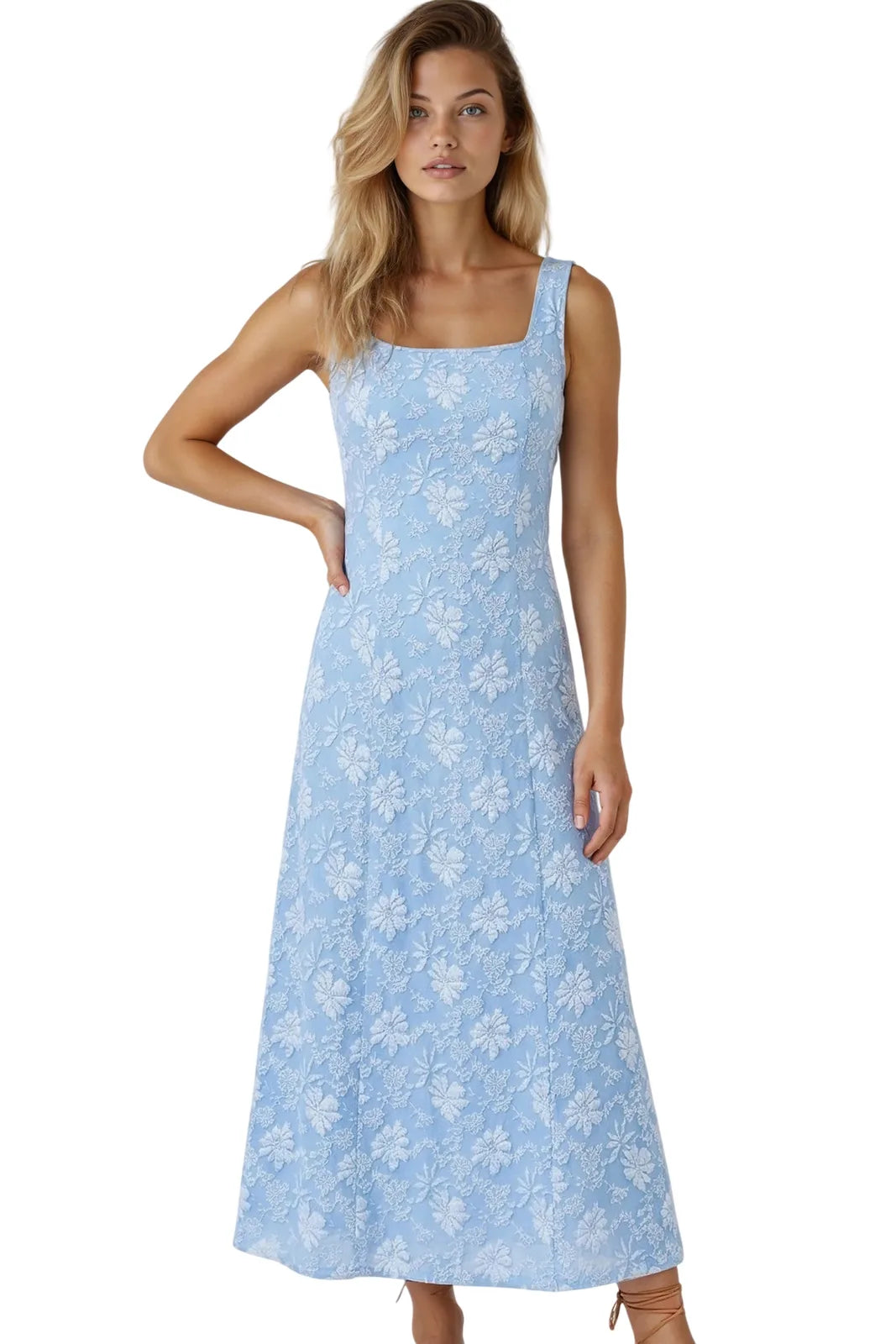 Women's Vacation A-Line Midi Dress