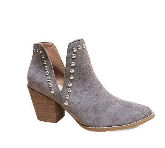 Women's Shoes - Boots Misty-106-Stud Ankle Booties