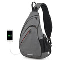 Dark gray bag with sling for stylish travel and daily use