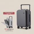 VacationGrabs gray carry on size luggage dimensions with free disassembly box cover
