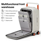 VacationGrabs carry on size luggage dimensions with multifunctional storage compartments